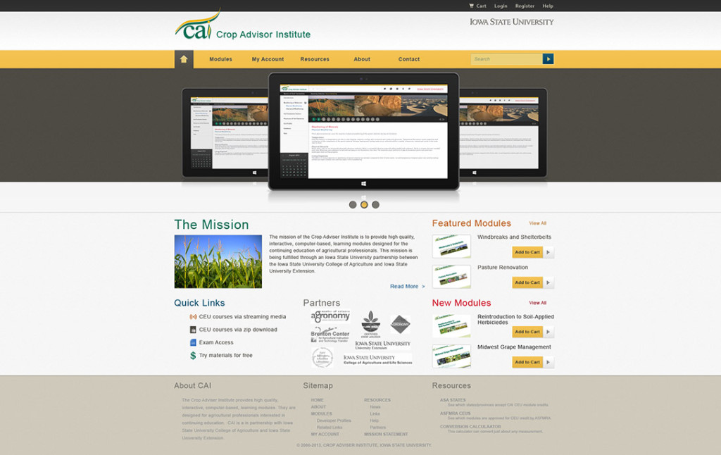 Crop Advisor Institute Mockup